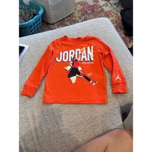 Jordan Boy's Long Sleeve Michael Jordan Graphic T-Shirt Jumpman Basketball Sz 4